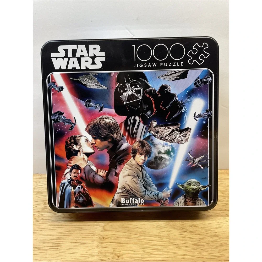 Star Wars 1000 Piece Puzzle By Buffalo Games in Collectible Tin NEW 12+
